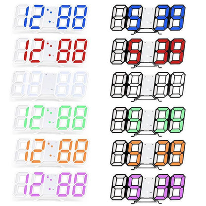 Modern 3D LED Alarm Clock Radio