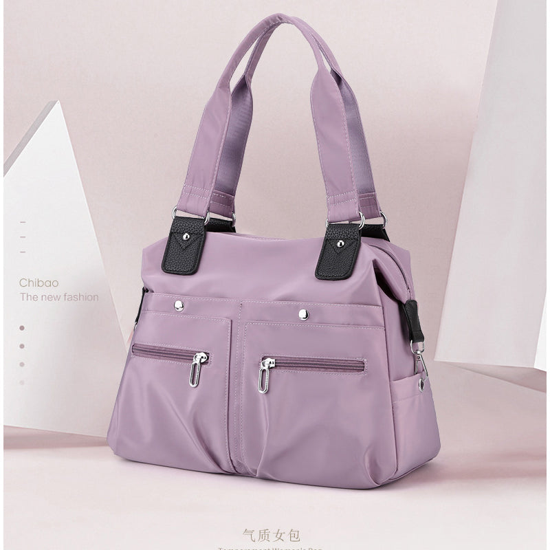 Waterproof Basic Nylon Tote Bag