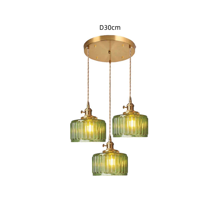 Vintage Style Single Glass Pendant Lamp