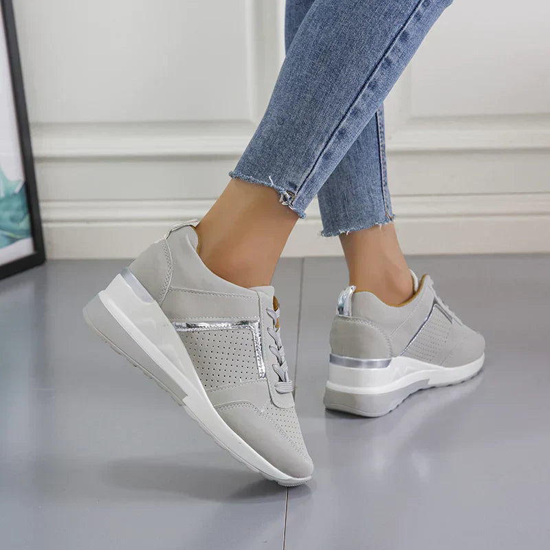Women's Supportive Walking Sneakers - Cushioned Comfort Shoes