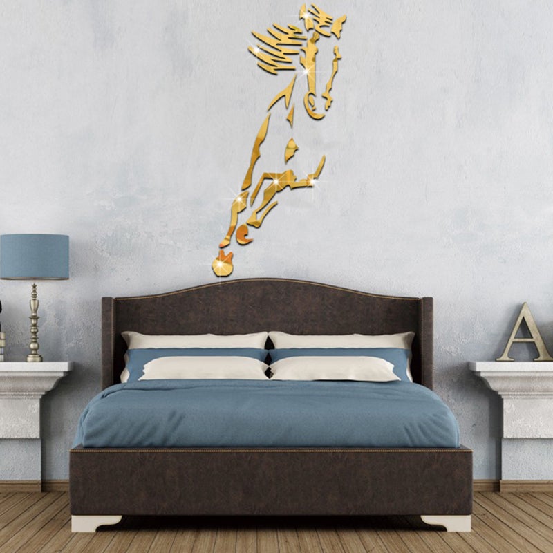 Stunning 3D Horse Wall Art Mirror Sticker Decoration
