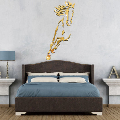 Stunning 3D Horse Wall Art Mirror Sticker Decoration