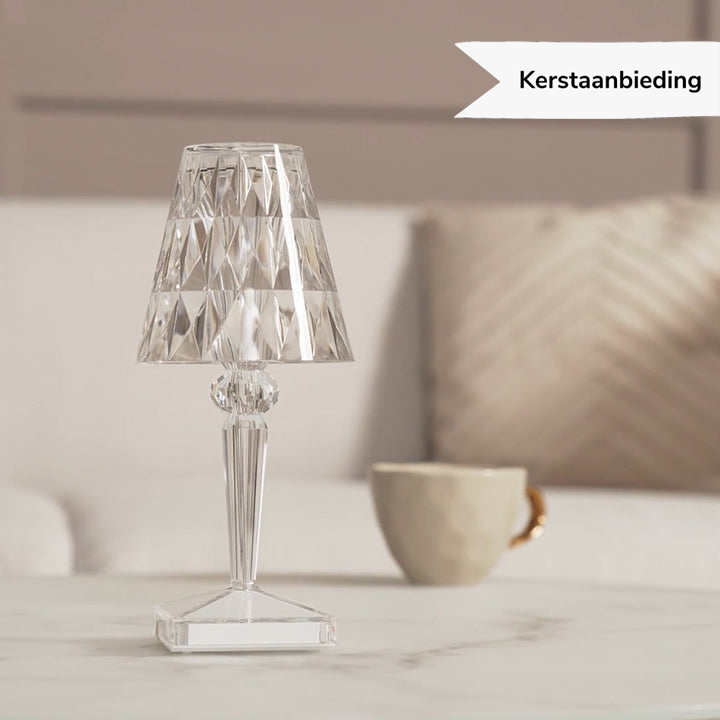 Elegant Dimmable LED Crystal Table Lamp