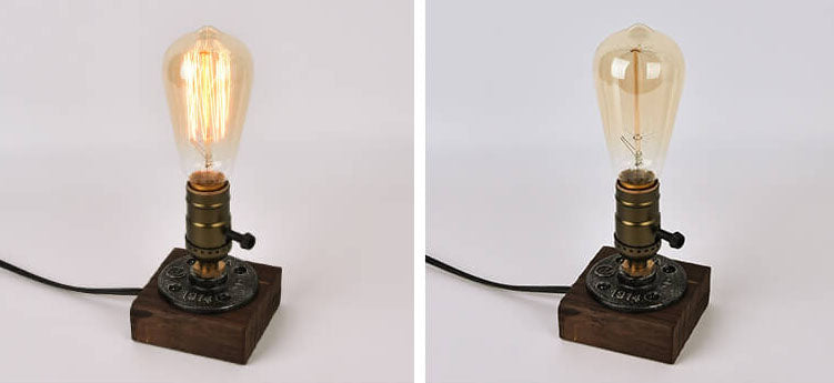 Rustic Metal Edison Style Table Lamp