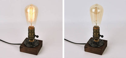Rustic Metal Edison Style Table Lamp