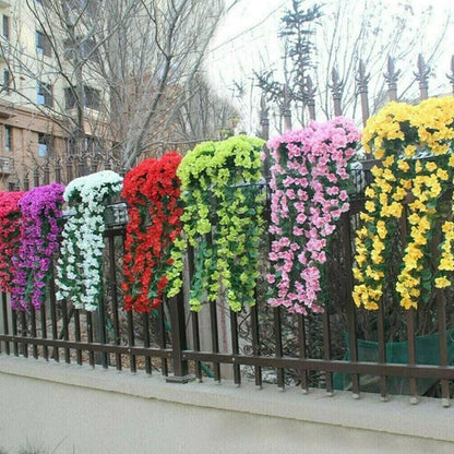 Colorful Fake Flower Orchid Arrangement