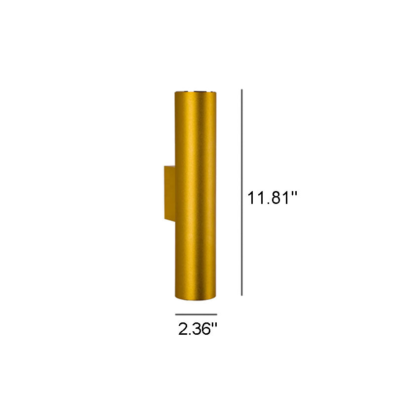 Silver Double Tube Wall Light
