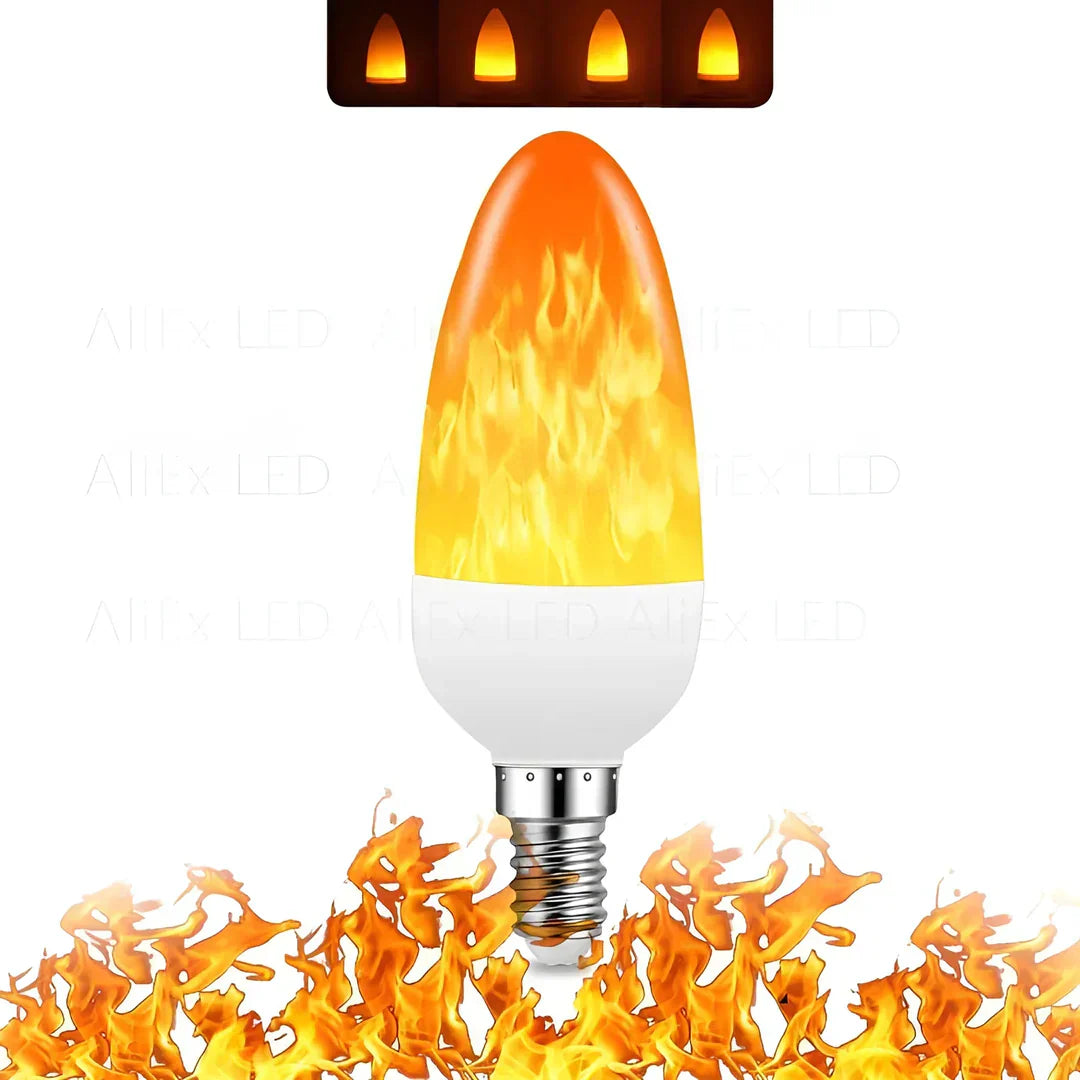 Warm Flickering Flame Table Lamp