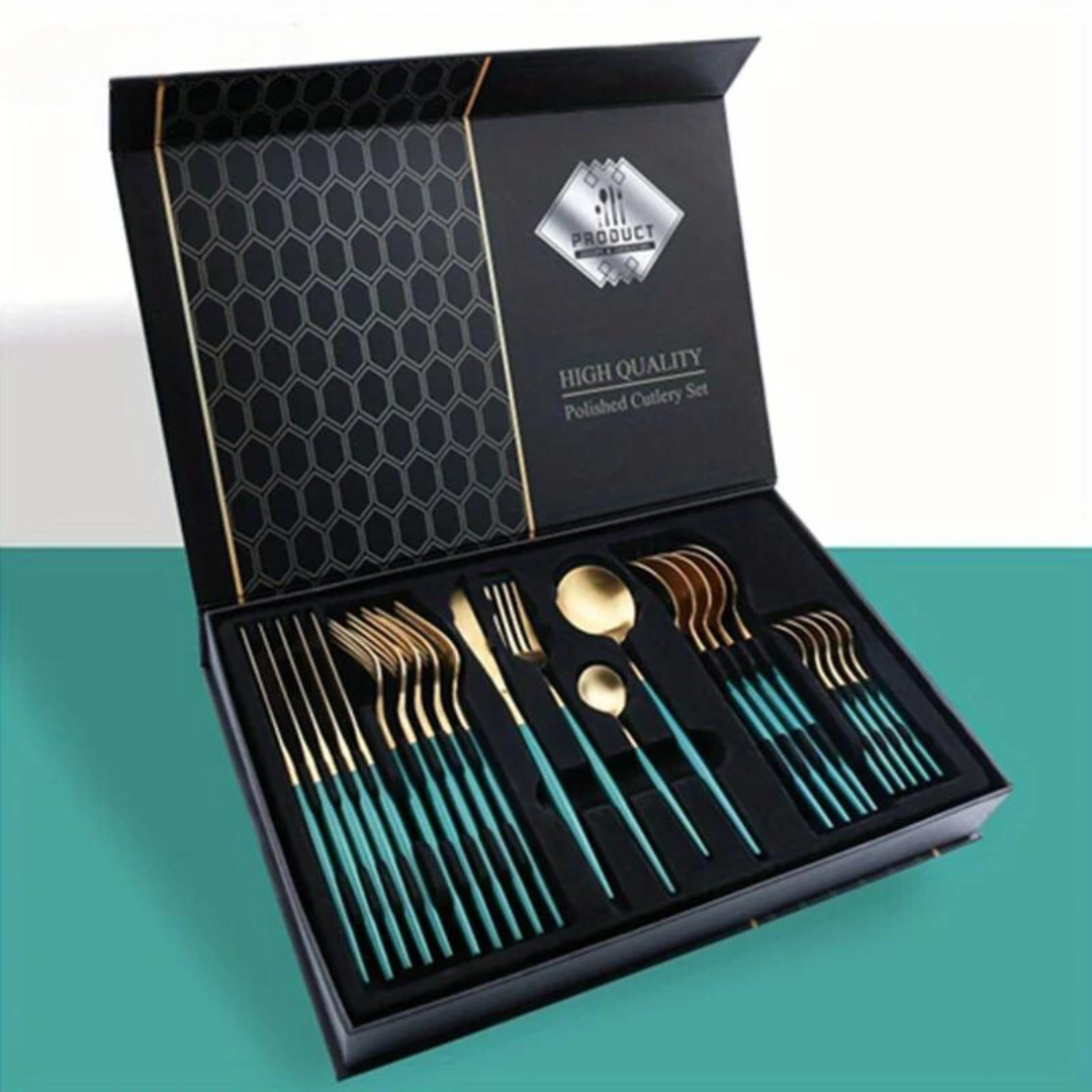 Premium Silverware Set 24-Piece Fine Dining Essentials - Cofik