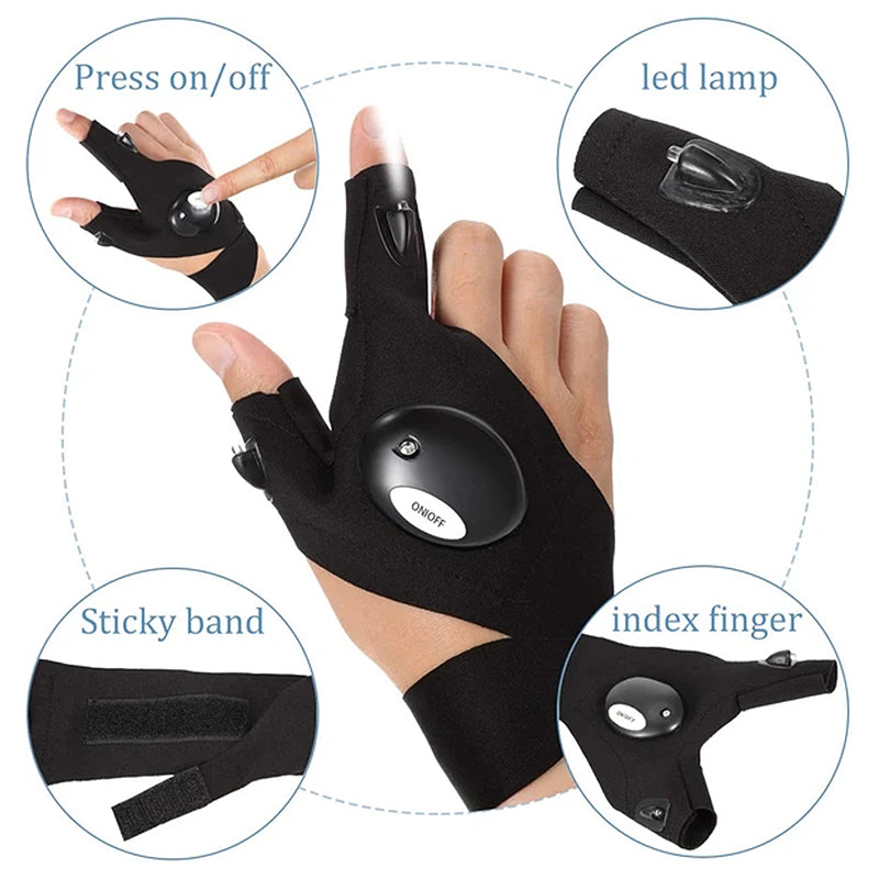 Breathable LED Glow Gloves