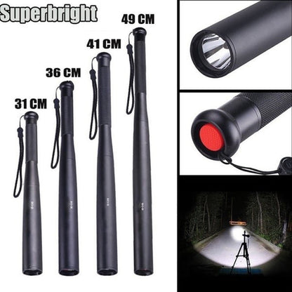 Tough Baseball Bat LED Torch with 3 Light Modes