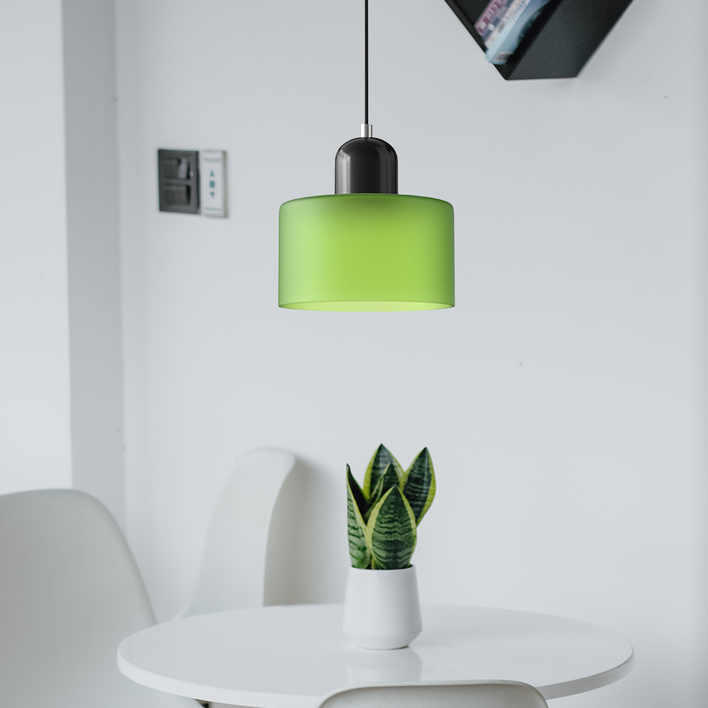 Sleek Contemporary Glass Pendant Light For Kitchen Island