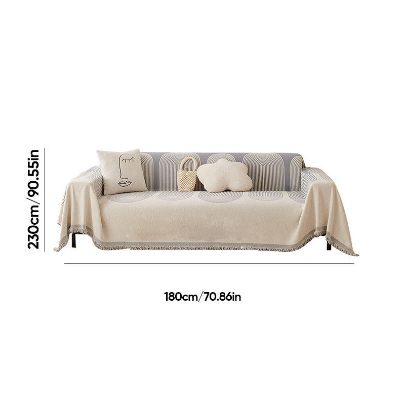 Plush Reversible Couch Slipcover