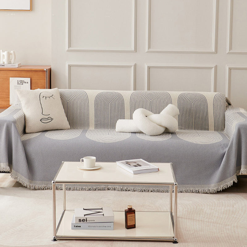 Plush Reversible Couch Slipcover