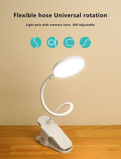 Compact USB Desk Lamp with Rechargeable Nightlight