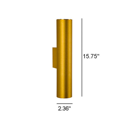 Silver Double Tube Wall Light