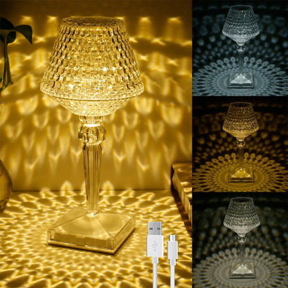 Sparkling Glass Desk Lamp