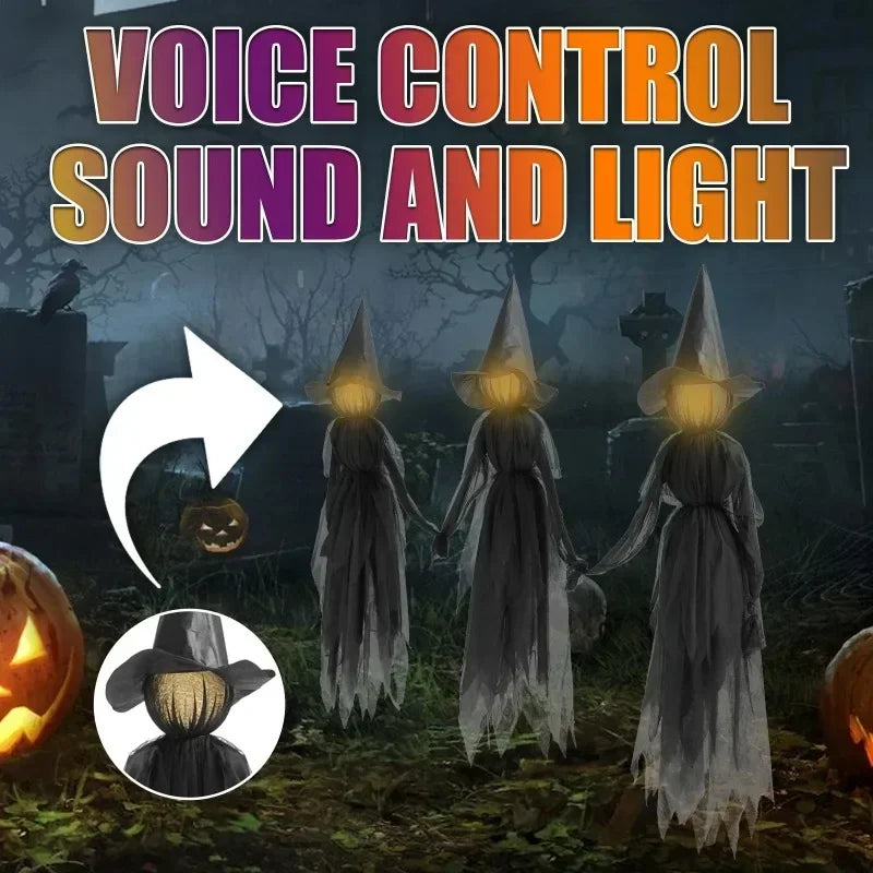 Spooky Witch Handheld LED Decor Lamp