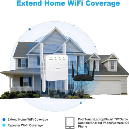 Powerful Dual Band WiFi Signal Booster for Home