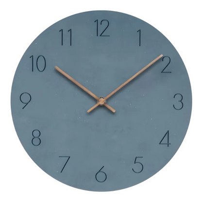 Big Silent Wooden Clock - Modern Minimalist Style