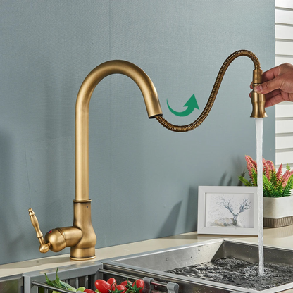Classic Brass Kitchen Faucet