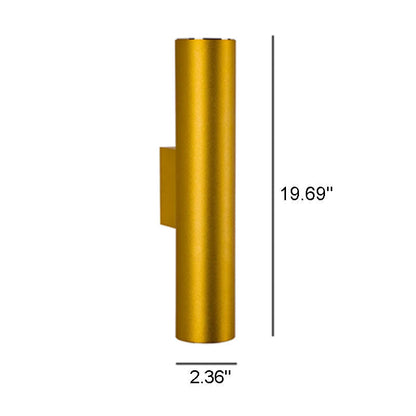 Silver Double Tube Wall Light