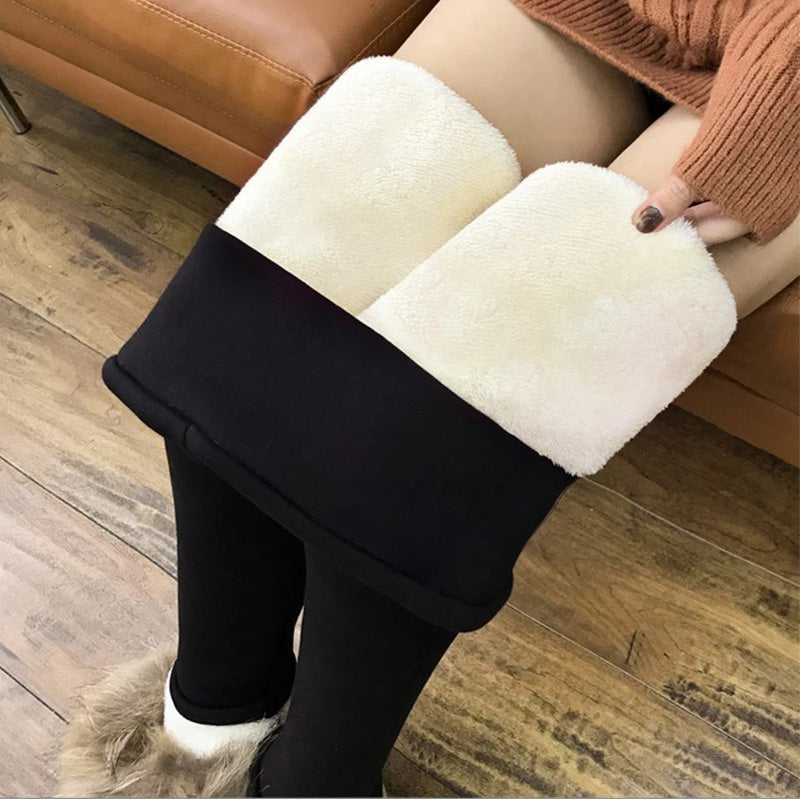 Warm Fleece Lined Winter Leggings - Cofik