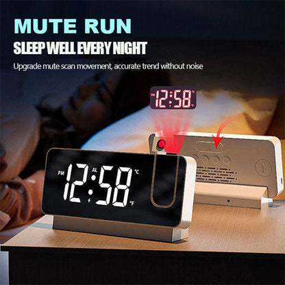 Wireless Digital LED Projection Alarm Clock