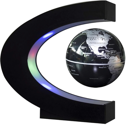 Glowing LED Floating Globe Lamp with Magnetic Base