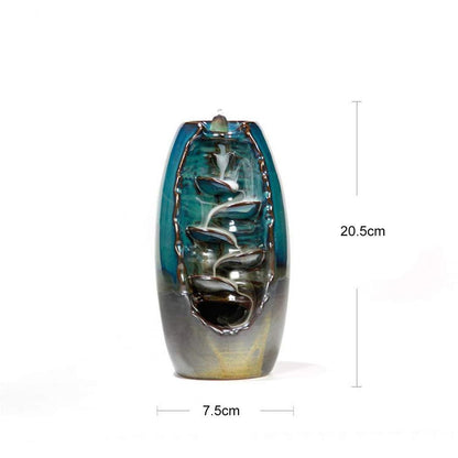 Natural Stone Waterfall Backflow Incense Burner