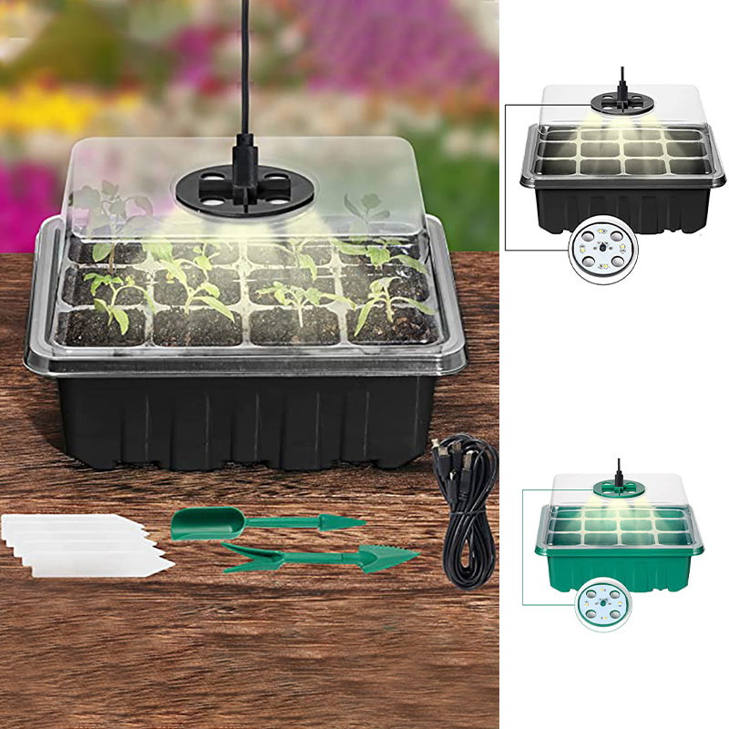 Indoor Herb Planters with LED Grow Lights, 5 Pack