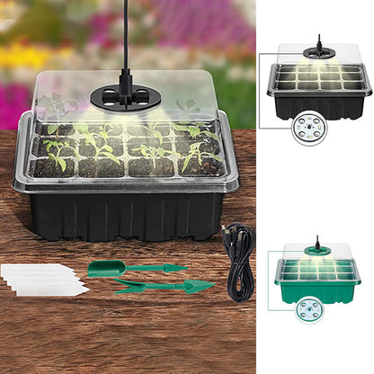 Indoor Herb Planters with LED Grow Lights, 5 Pack