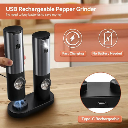 Automatic Salt and Pepper Mill – Cordless Grinder