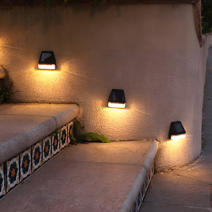 4 Pack Automatic Outdoor LED Solar Step Lights Warm White - Cofik