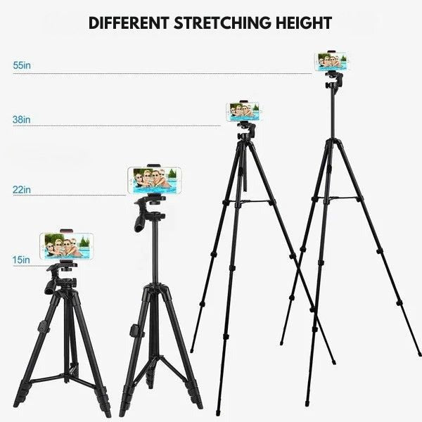 Portable Phone Tripod with Remote and Selfie Stick