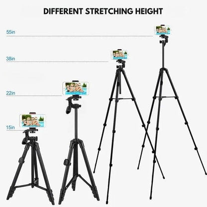 Portable Phone Tripod with Remote and Selfie Stick