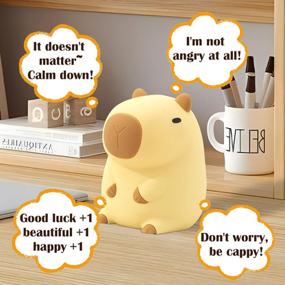 Cozy Capybara Nightlight - Soft Glow Lamp