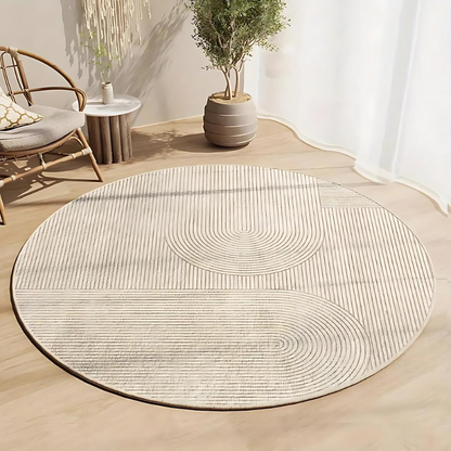 Non-Slip Round Rug in Nordic Style - Cofik