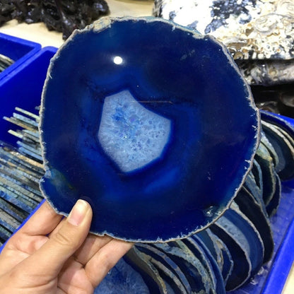 Blue Crystal Decorative Disk