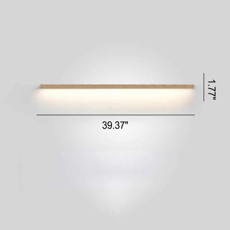 Natural Wood Japanese LED Wall Lamp