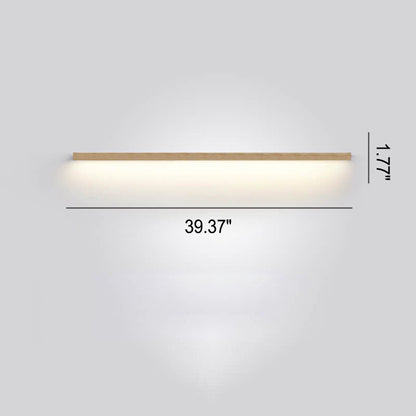 Natural Wood Japanese LED Wall Lamp