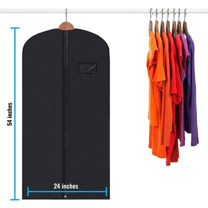 5-Pack Waterproof Clothing Storage Bags with Clear Window