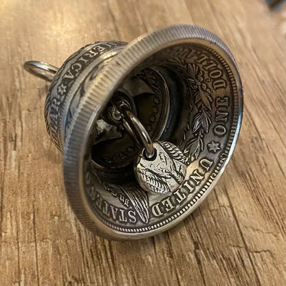 Classic Morgan Silver Coin Bell