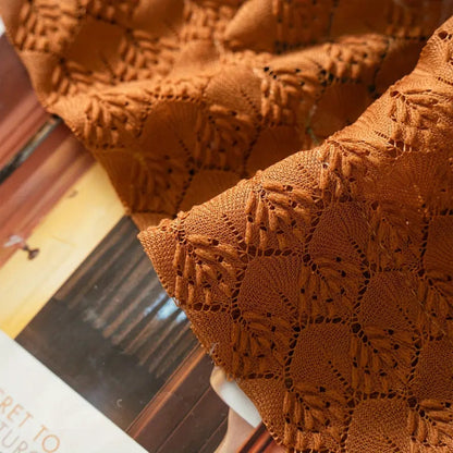 Warm Beige Macrame Window Curtain Panel