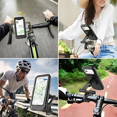 Waterproof Phone Mount for Bike - 360° Adjustable Holder