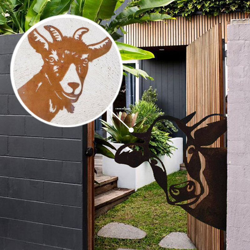 Rustic Metal Yard Garden Decor