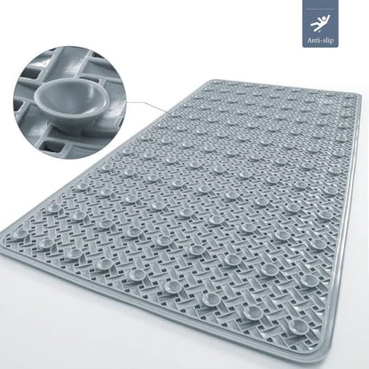 Grip Bathroom Mat with Suction Cups - Anti Slip Shower Mat