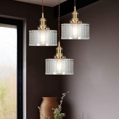 Classic Elegant Glass Drop Pendant Light