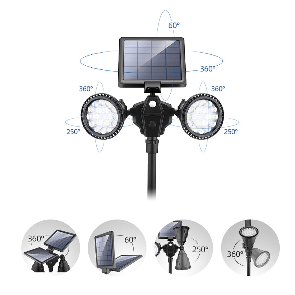 Solar Powered Motion Sensor Outdoor Garden Lights
