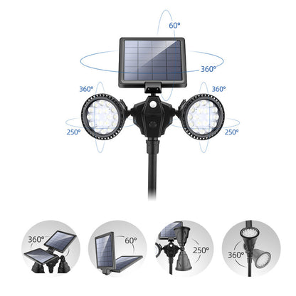 Solar Powered Motion Sensor Outdoor Garden Lights